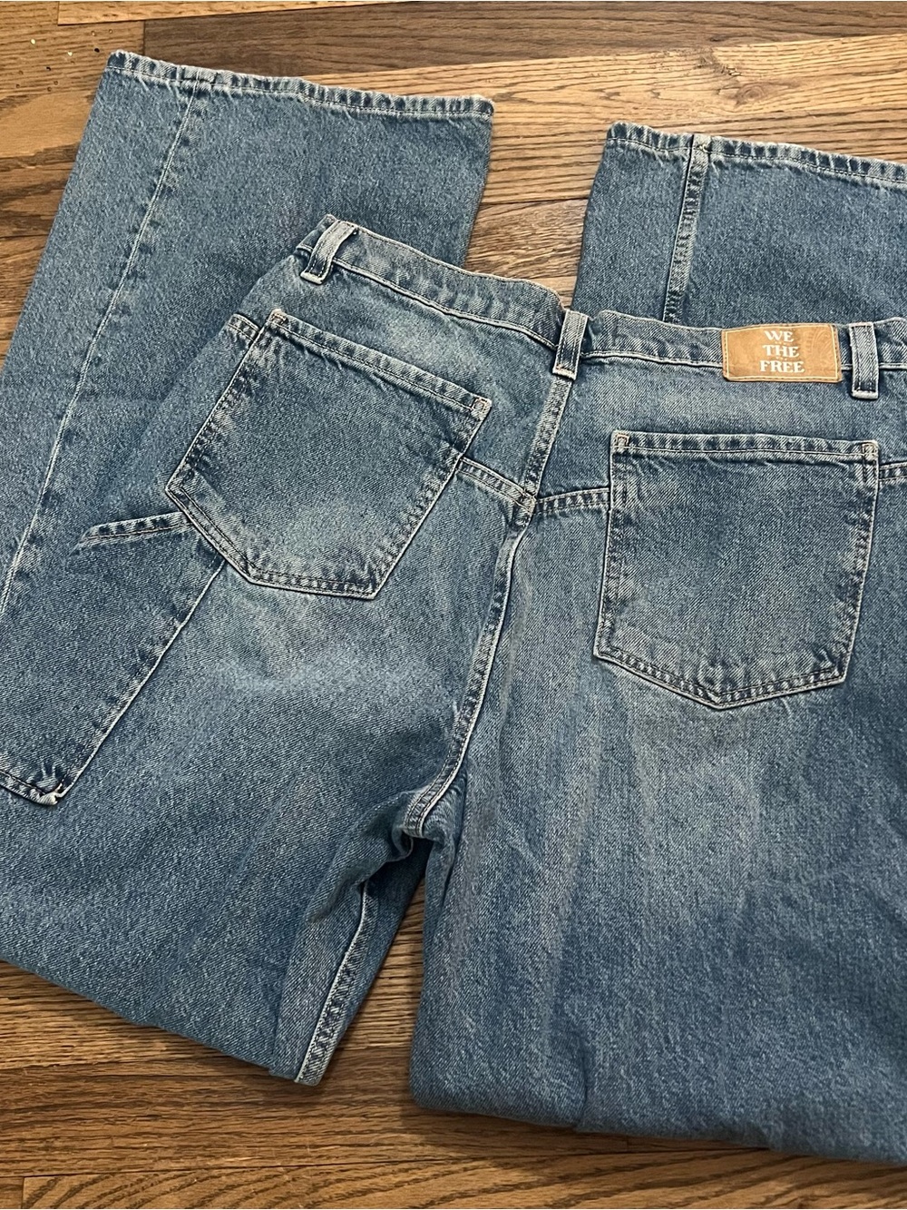 Free People Tinsley Baggy Mid Rise Straight Leg Jeans Size 30 - Picture 5 of 8